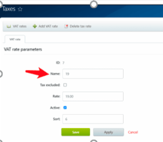Create Tax Rate and Use DDD tax code