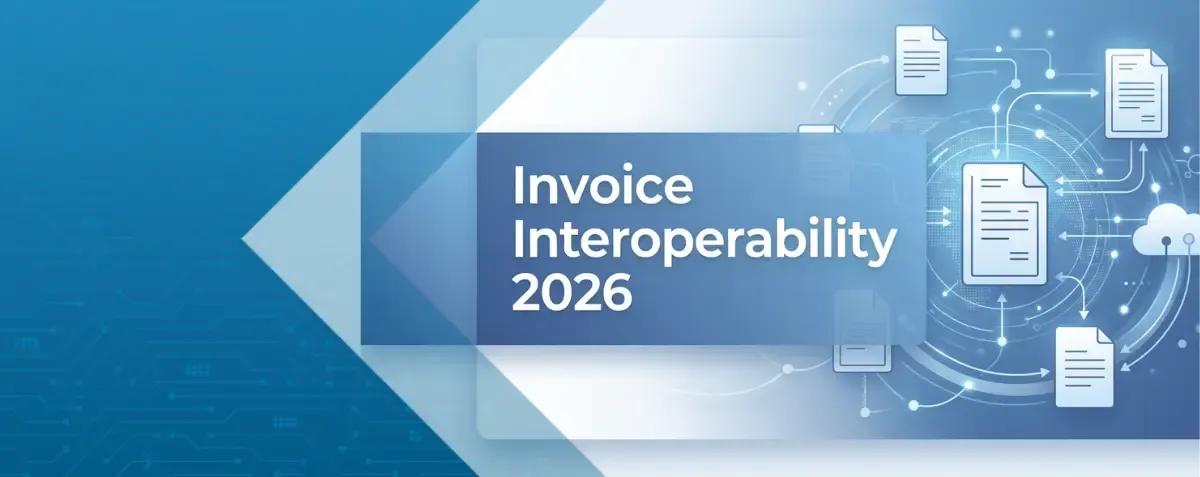 An inforgraphic representing Invoice Interoperability 2026 by DDD Invoices