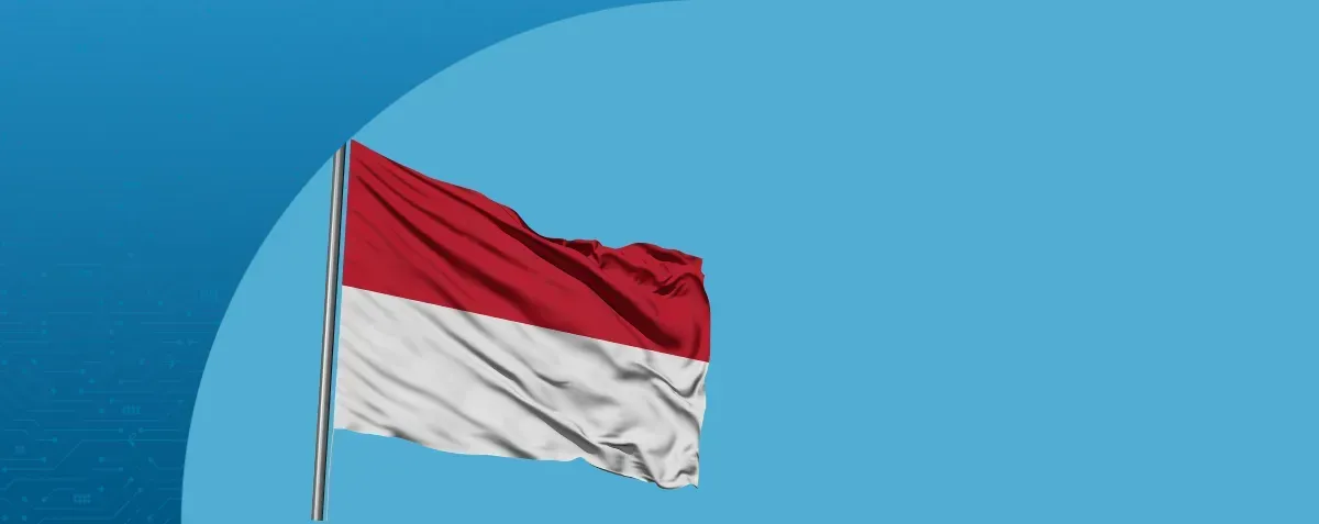 Indonesian flag representing e-invoicing by DDD Invoices