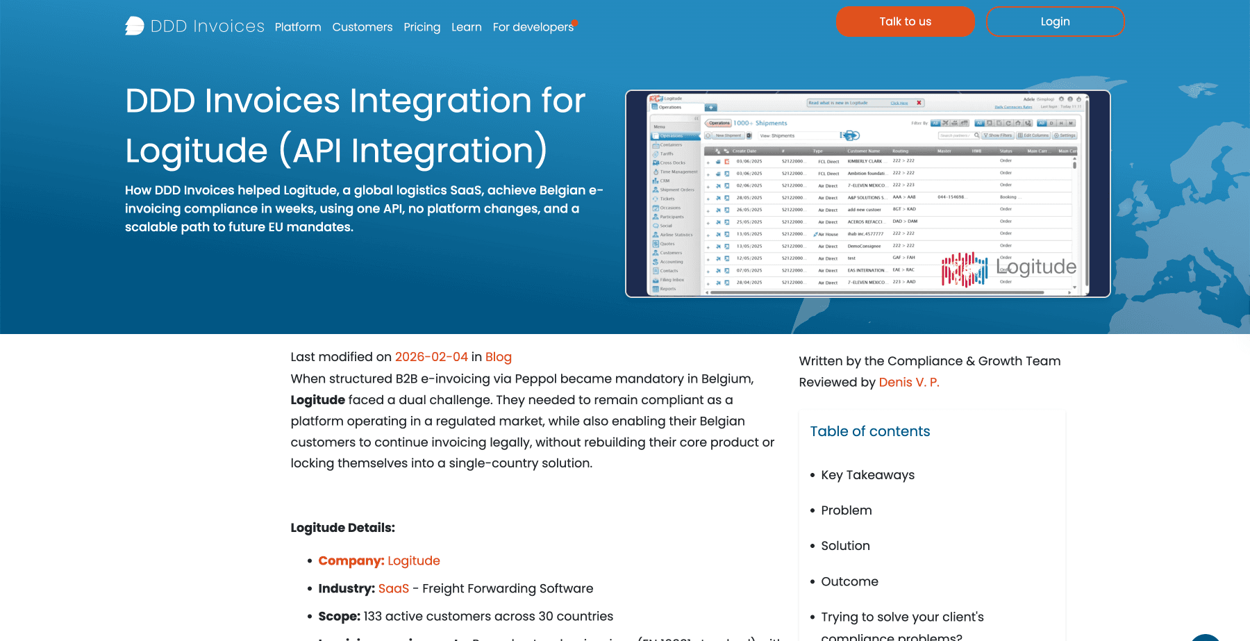 Logitude Landing Page