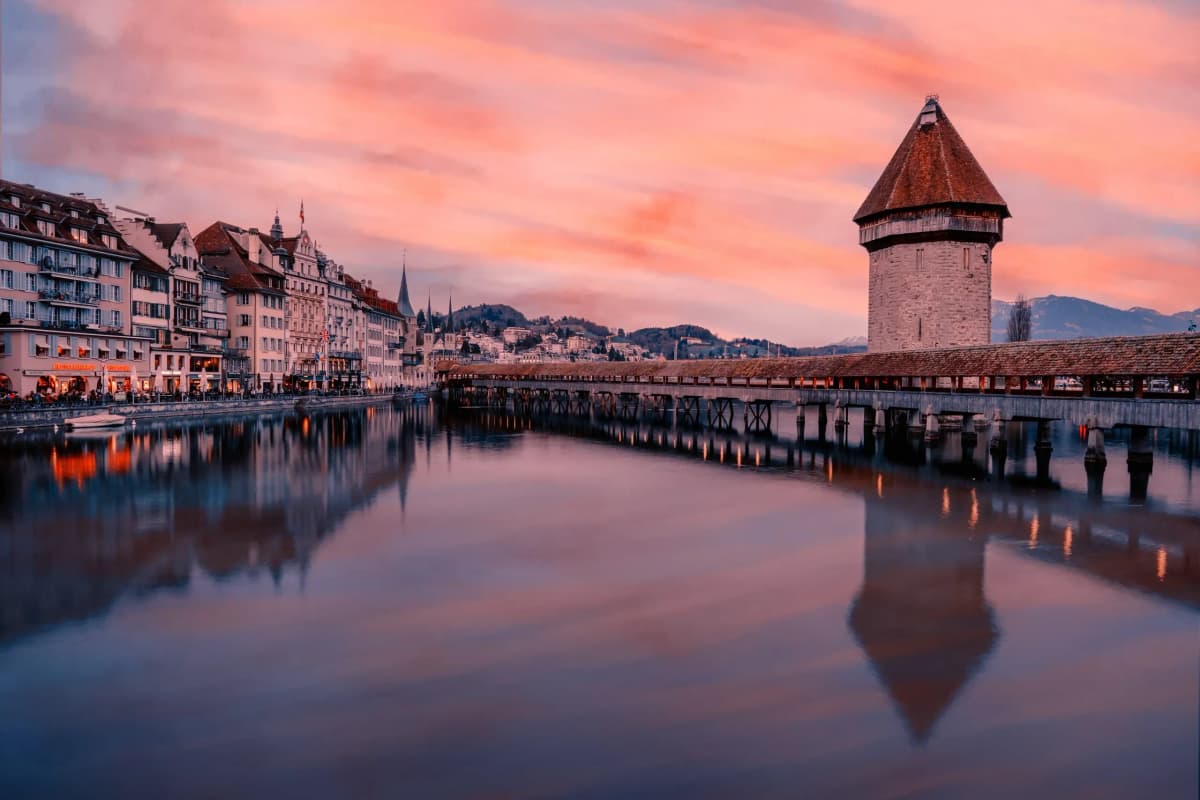  Switzerland, Lucerne , illustrating Switzerland’s fiscalisation and e-reporting, supported by DDD Invoices.
