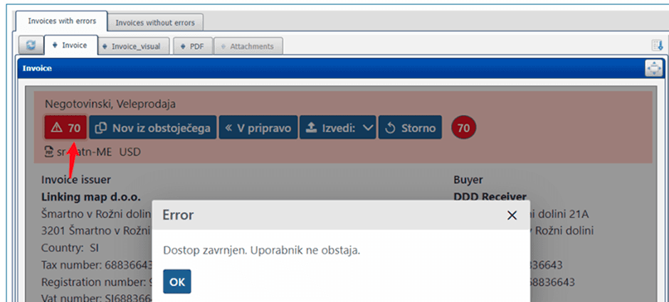 Check out each error