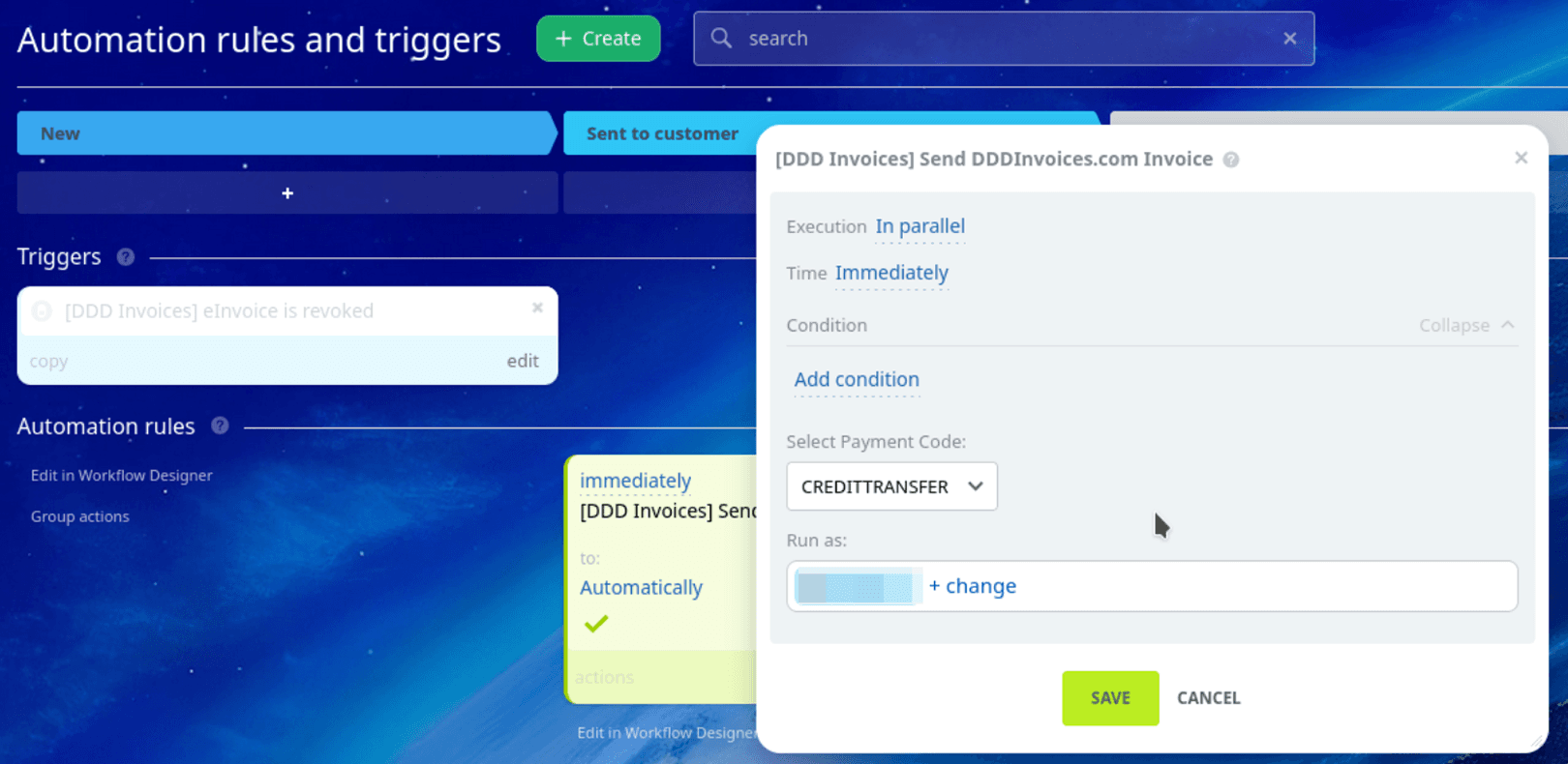 Invoice Automation Rules
