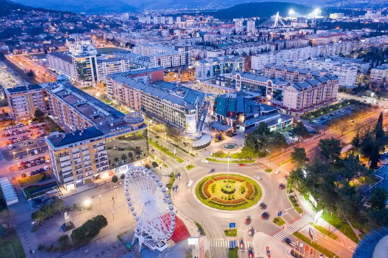 Beautiful city view of Montenegro that needs fiscalization provided by DDD Invoices