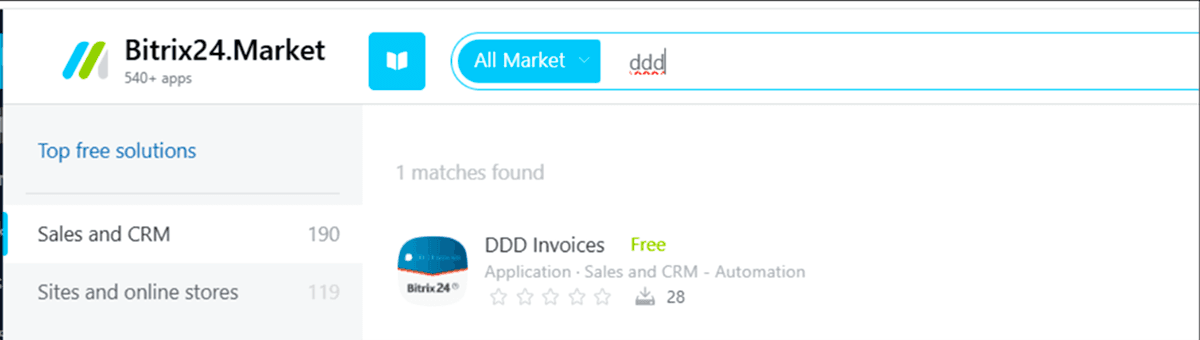 SearchOnBitrixForDDDINvoices