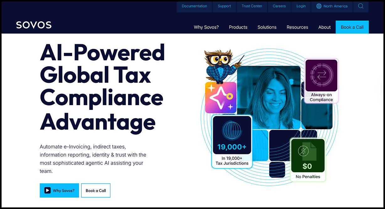 Sovos Altenative Landing Page