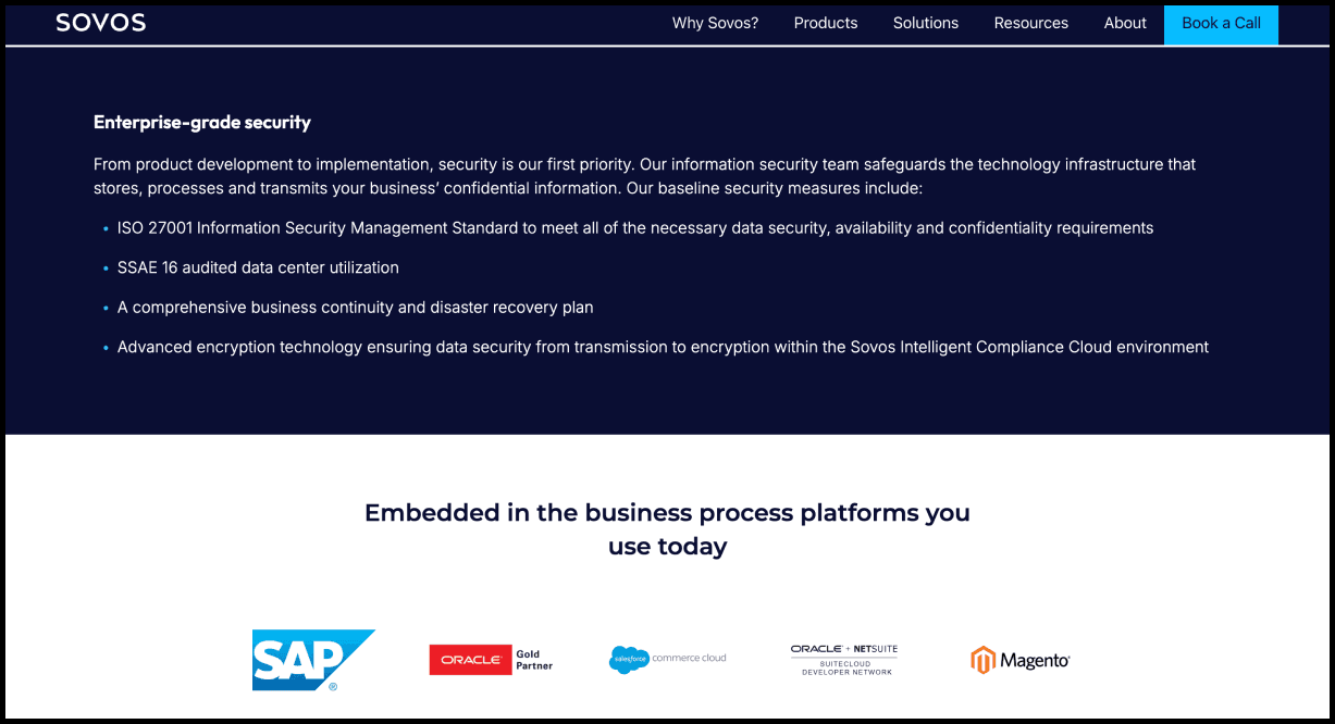 Sovos Considerations 