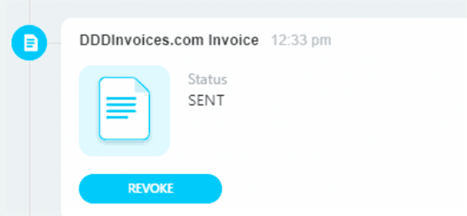 Successful e-invoice submission
