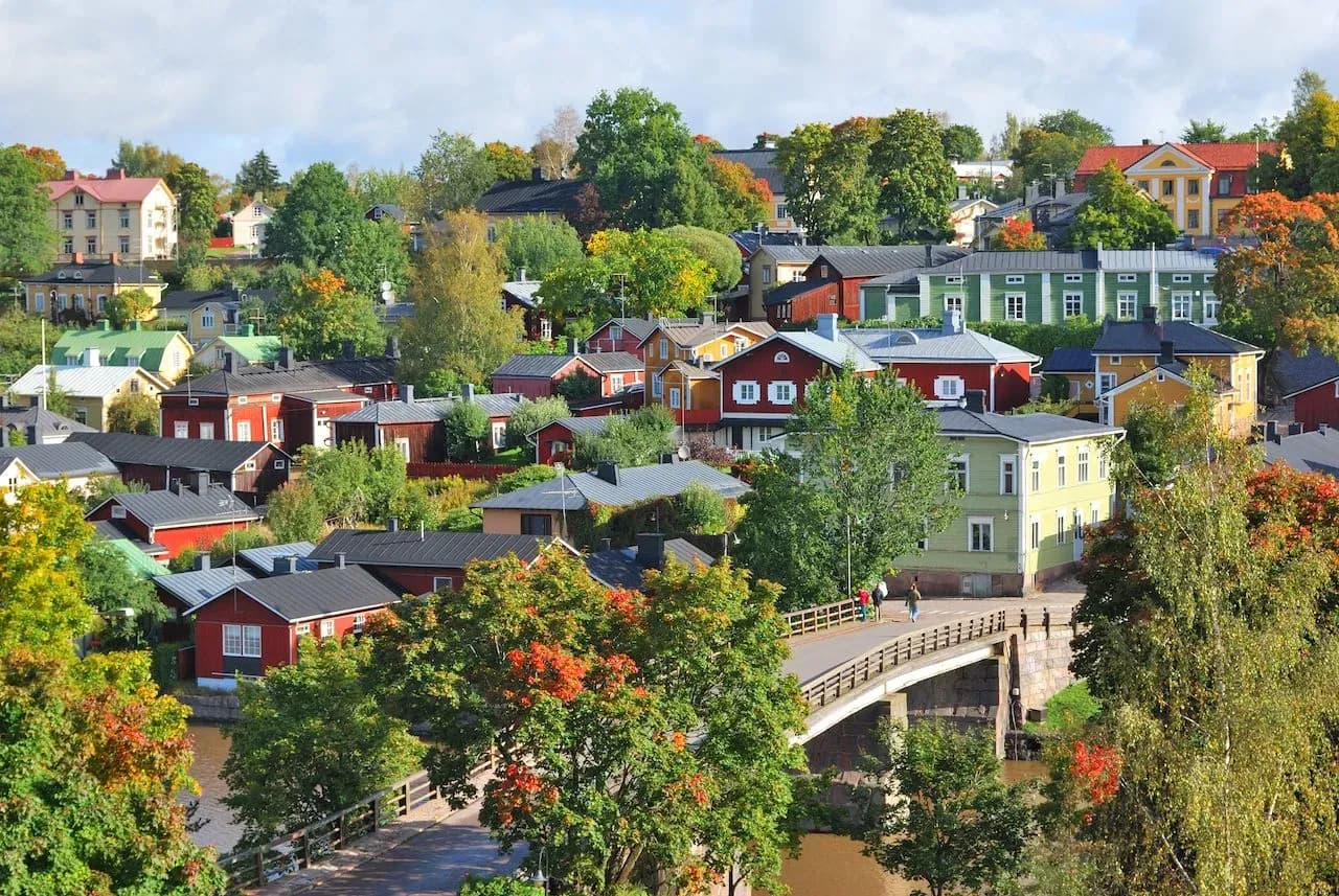 City view of Finland, where businesses simplify digital invoicing and tax compliance with DDD Invoices