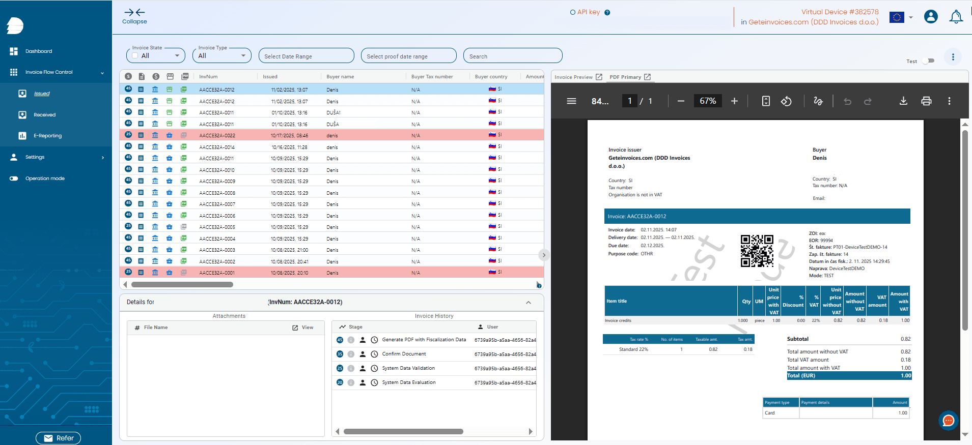 Invoice preview in DDD Invoices infrastructure