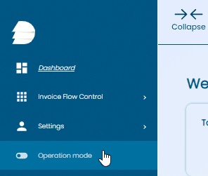 Operation mode DDD Invoices e-invoices
