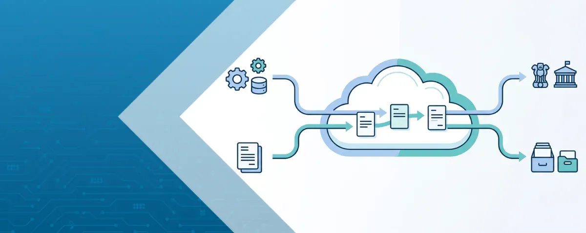 IT manager reviewing cloud invoicing screen