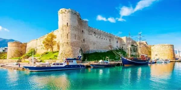 Historic Kyrenia Harbour and Castle in Cyprus, where ancient heritage meets modern innovation with DDD Invoices driving the island’s e-invoicing transformation.