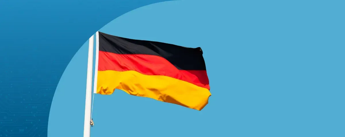 germany flag for ddd invoices