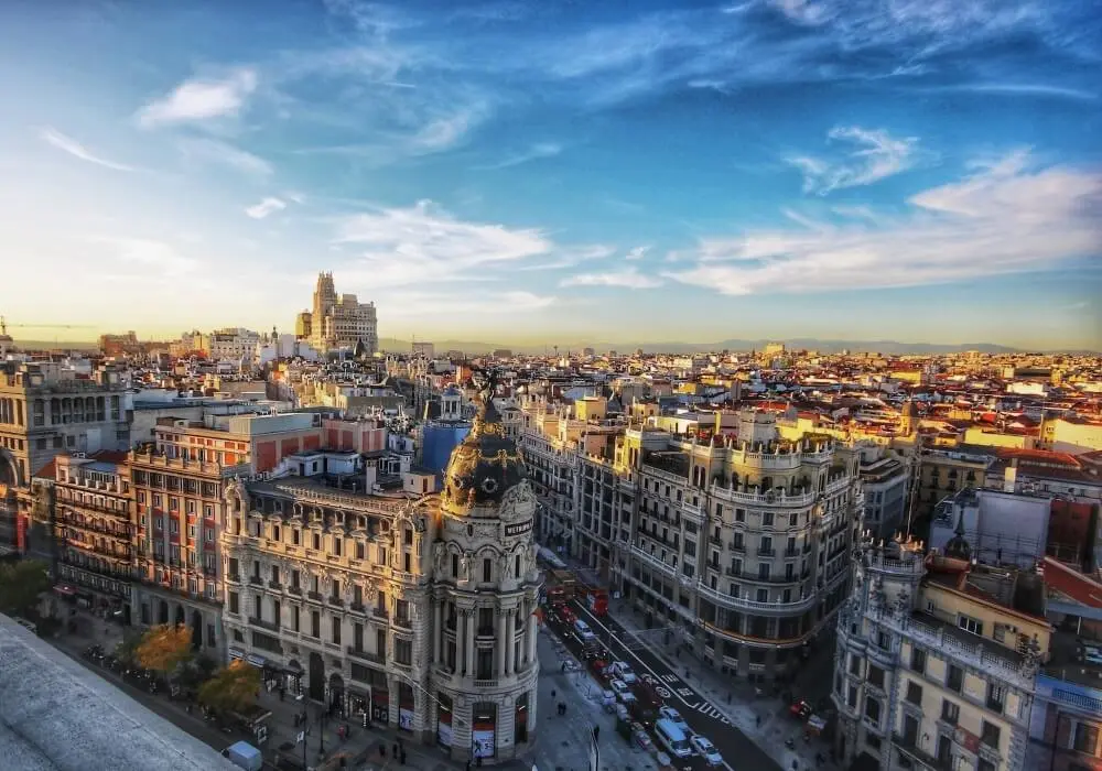 Scenic view of Madrid, Spain!