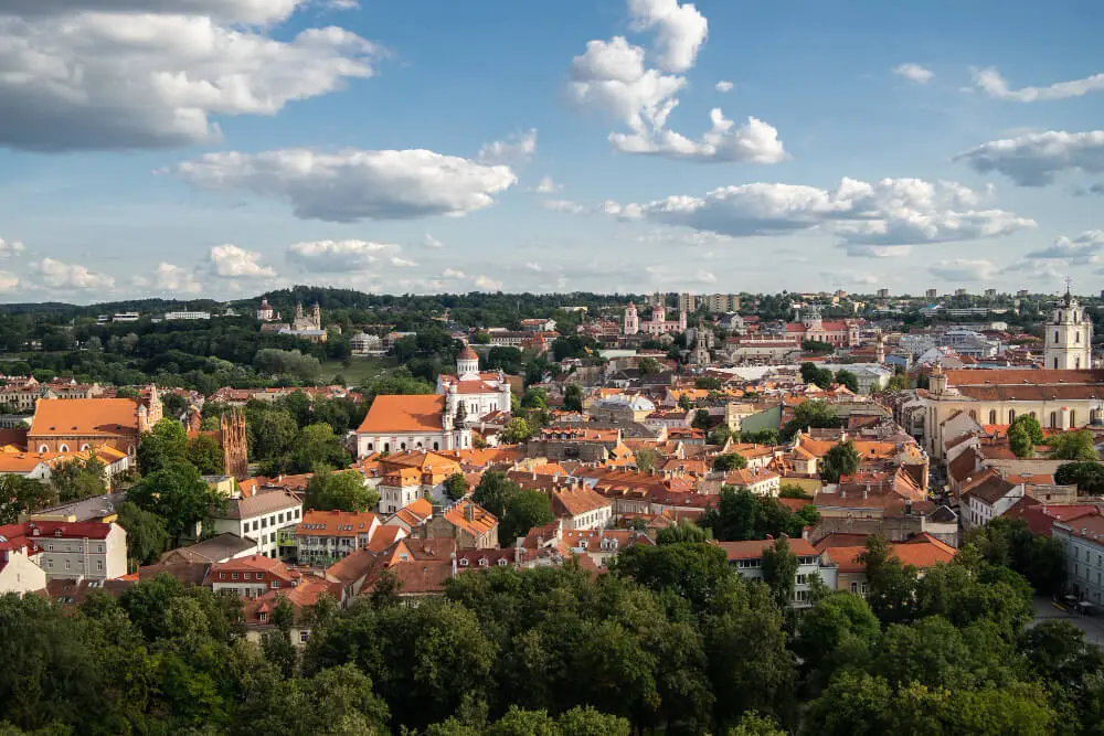 Scenic view of Vilnius, Lithuania!