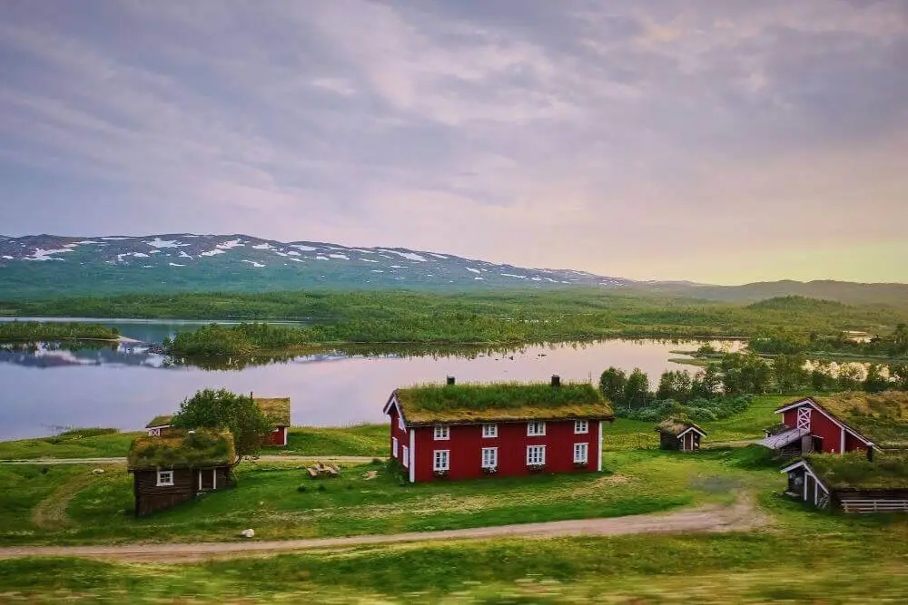 A scenic view of Sweden.