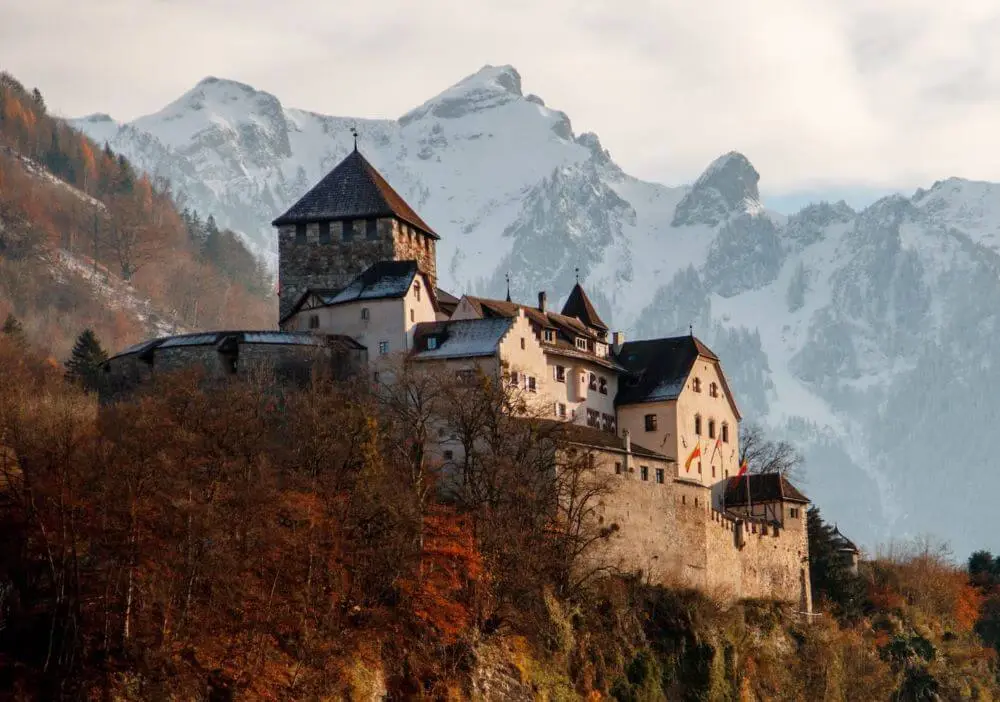 A scenic view of Castle Vaduz, Vaduz, Liechtenstein.