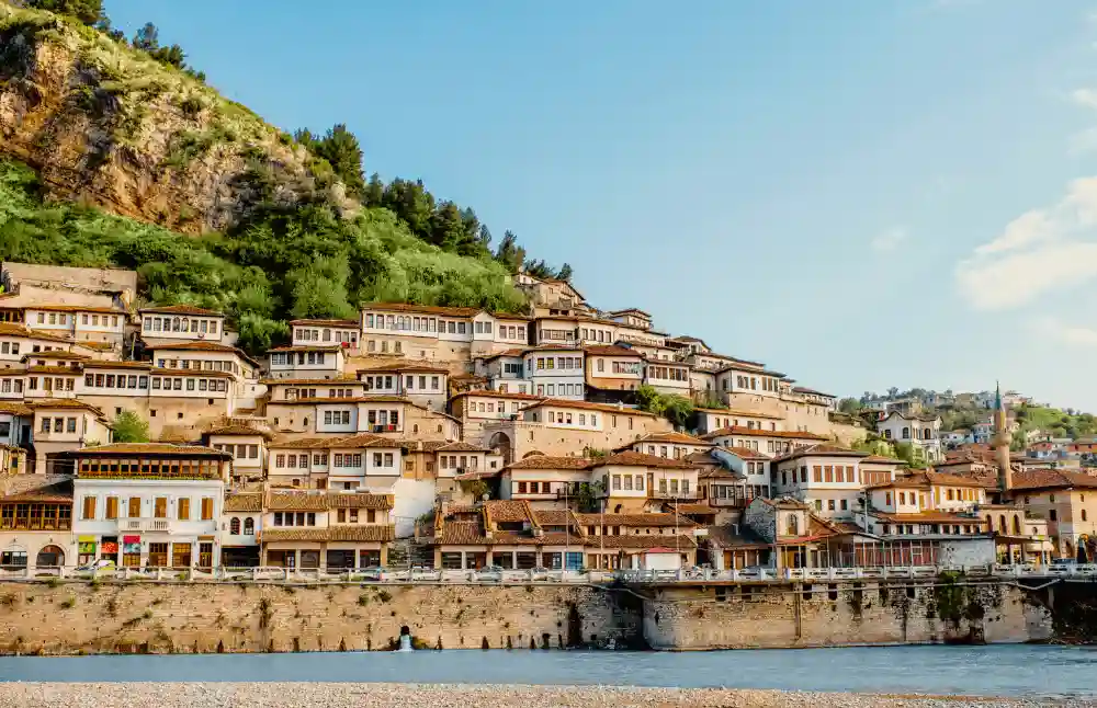 A scenic view of Berat, Albania.