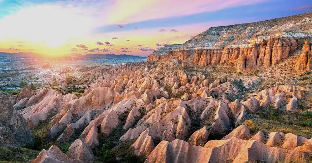 A scenic view of Goreme, Cappadocia, Turkey!